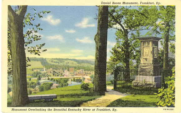 Monument Overlooking the Beautiful Kentucky River at Frankfort, KY - Carey's Emporium