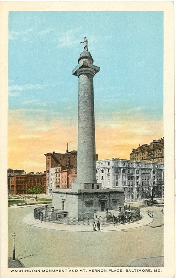 Washington Monument and Mt. Vernon Place, Baltimore, MD - Carey's Emporium