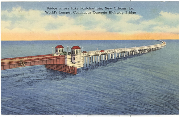 Bridge Across Lake Pontchartrain, New Orleans, LA - Carey's Emporium