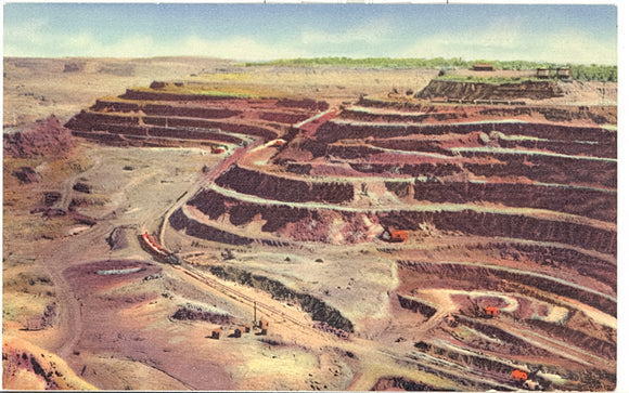 A View of the Hull-Rust-Mahoning (World's Largest Open-Pit) Mine on Minnesota's Iron Range at Hibbing, MN - Carey's Emporium