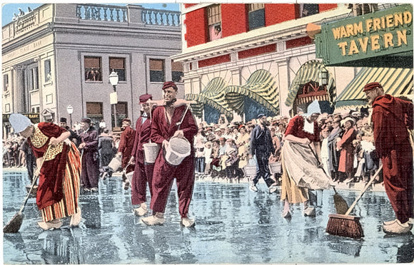 Scrubbing Up for Tulip Time, in Old Dutch Fashion, Holland, MI - Carey's Emporium