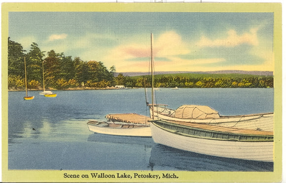 Scene on Walloon Lake, Petoskey, MI - Carey's Emporium