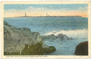 The Twin Lights, Thatchers Island, Rockport, MA - Carey's Emporium