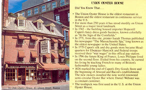 Union Oyster House, Boston, MA - Carey's Emporium