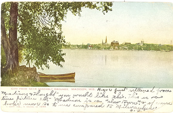 City from Near Assembly Grounds, Madison, WI - Carey's Emporium