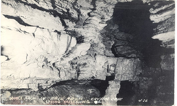Double Arch in Ball Room, Crystal Cave, Spring Valley, WI - Carey's Emporium