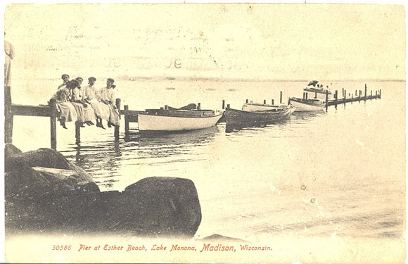 Pier at Esther Beach, Lake Monona, Madison, WI - Carey's Emporium