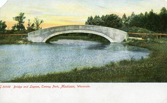 Bridge and Lagoon, Tenney Park, Madison, WI - Carey's Emporium