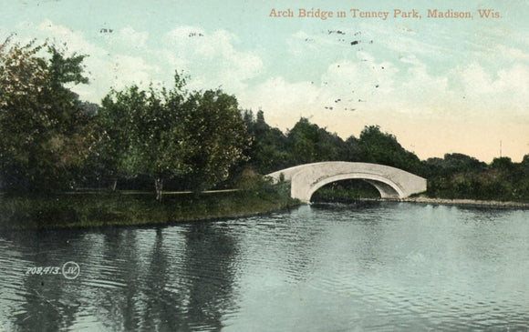 Arch Bridge in Tenney Park, Madison, WI - Carey's Emporium
