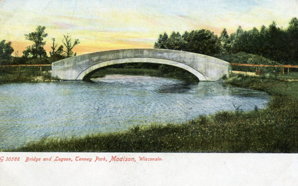 Bridge and Lagoon, Tenney Park, Madison, WI - Carey's Emporium