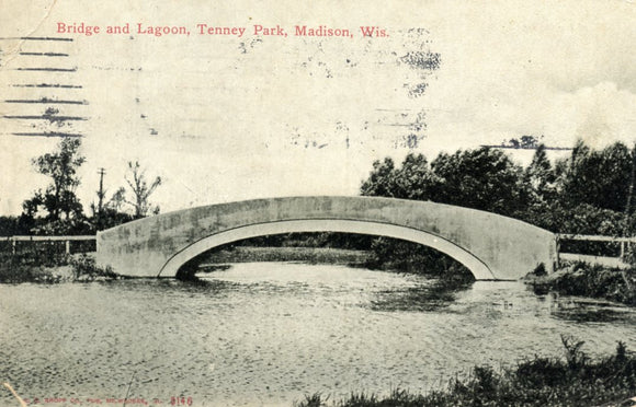 Bridge and Lagoon, Tenney Park, Madison, WI - Carey's Emporium