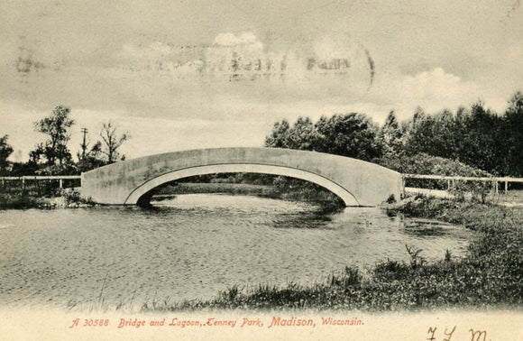 Bridge and Lagoon, Tenney Park, Madison, WI - Carey's Emporium