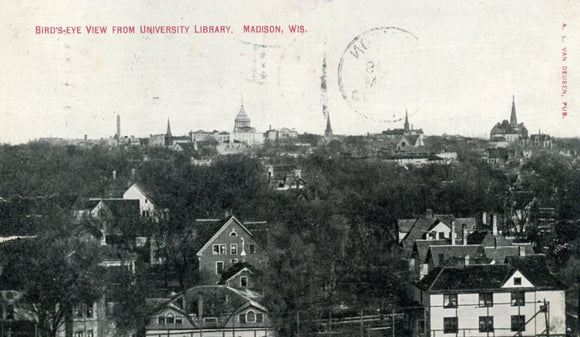 Bird's-Eye View from University Library, Madison, WI - Carey's Emporium