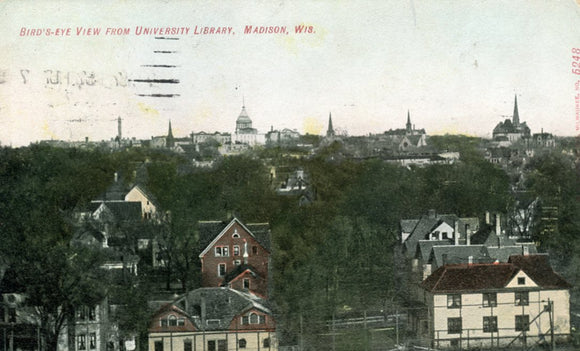 Bird's-Eye View from University Library, Madison, WI - Carey's Emporium