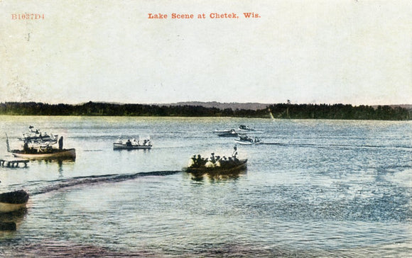 Lake Scene at Chetek, WI - Carey's Emporium