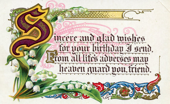 Sincere and Glad Wishes - Carey's Emporium