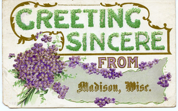 Greeting Sincere from Madison, WI - Carey's Emporium