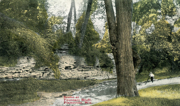 Scene at Fountain Bluff, Platteville, WI - Carey's Emporium