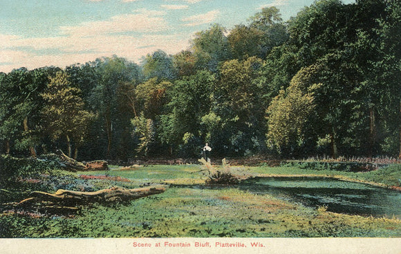 Scene at Fountain Bluff, Platteville, WI - Carey's Emporium