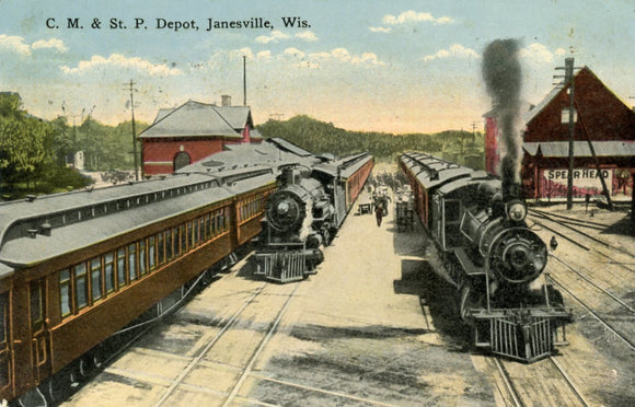C. M. and St. P. Depot, Janesville, WI - Carey's Emporium