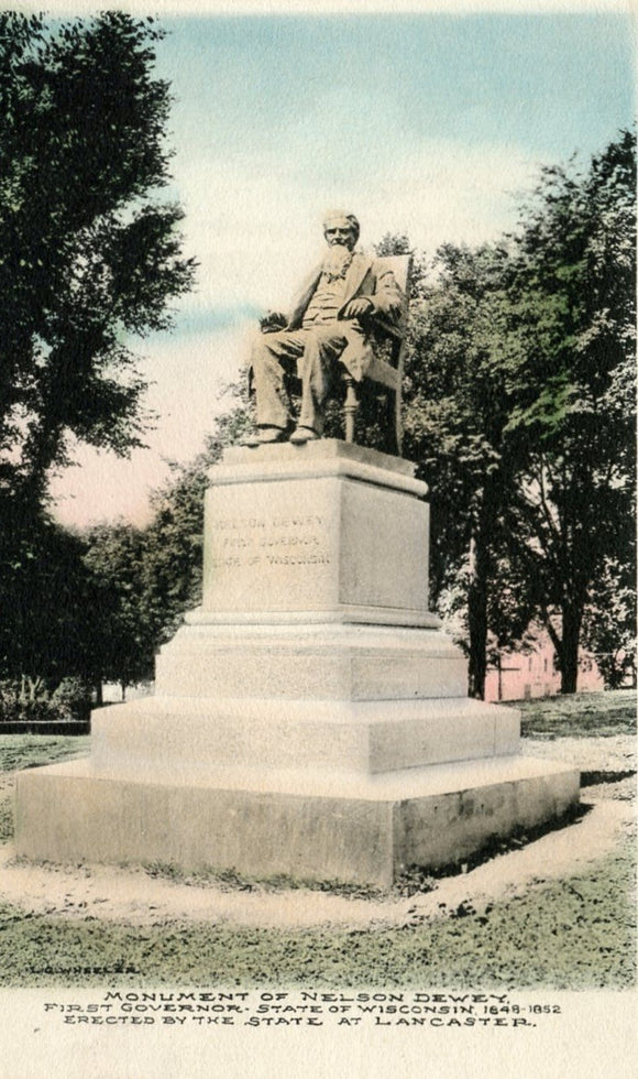 Monument of Nelson Dewey, Lancaster, WI - Carey's Emporium
