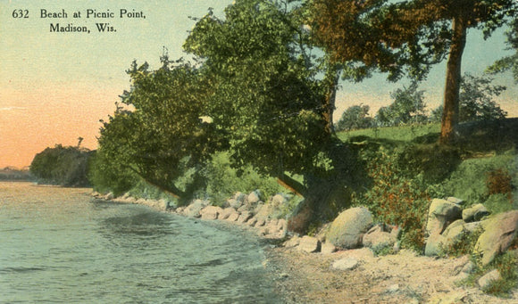 Beach at Picnic Point, Madison, WI - Carey's Emporium