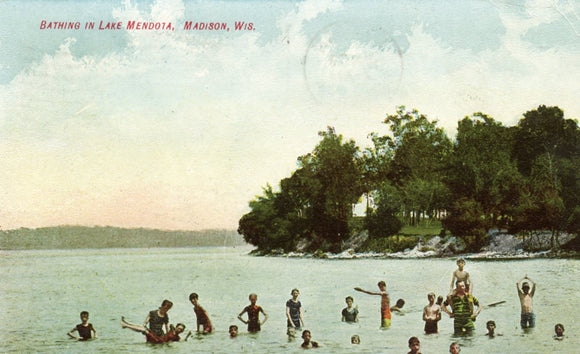 Bathing in Lake Mendota, Madison, WI - Carey's Emporium