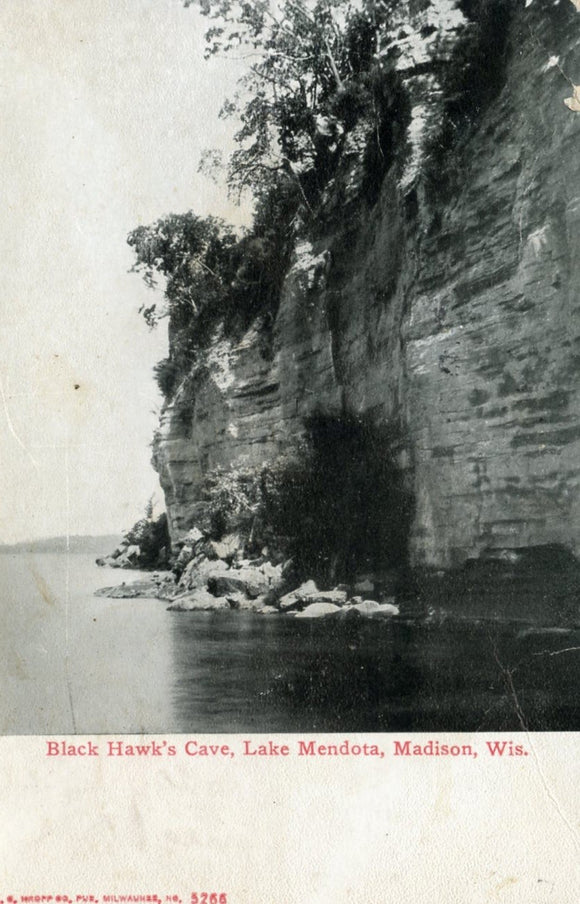 Black Hawk's Cave, Lake Mendota, Madison, WI - Carey's Emporium