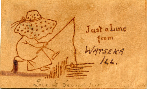 Just a Line from Watseka, IL, Leather - Carey's Emporium