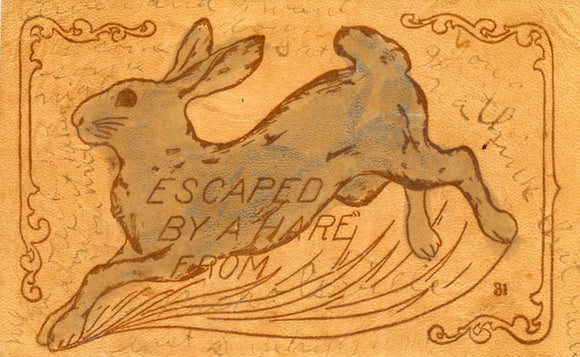 Escaped by a Hare From ____, Leather - Carey's Emporium