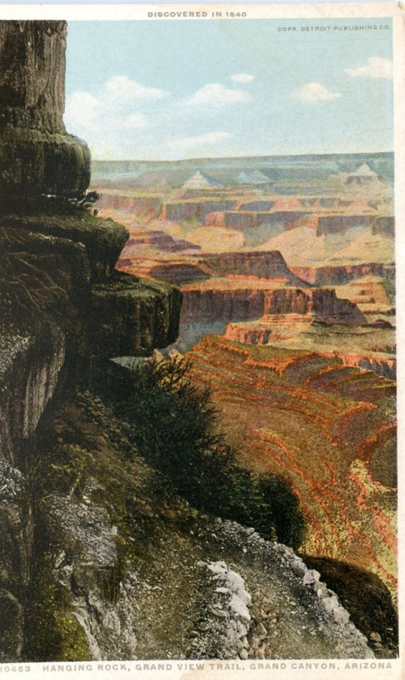 Hanging Rock, Grand View Trail, Grand Canyon, AZ - Carey's Emporium