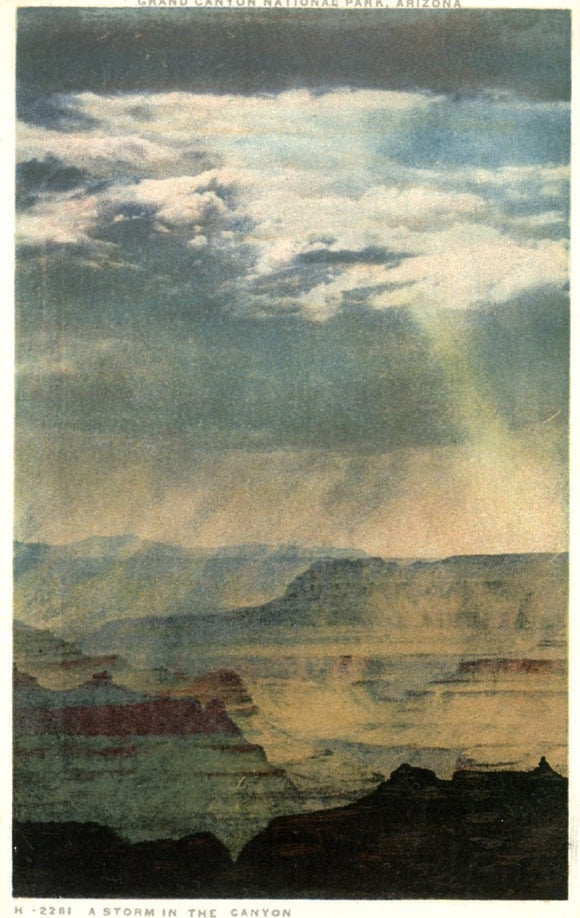 A Storm in the Canyon, Grand Canyon National Park, Arizona - Carey's Emporium