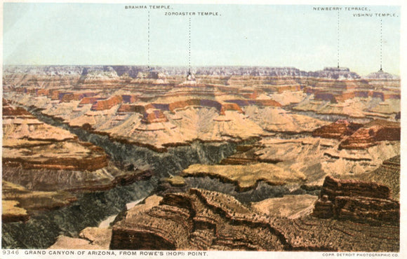 From Rowe's (Hopi) Point, Grand Canyon of Arizona - Carey's Emporium