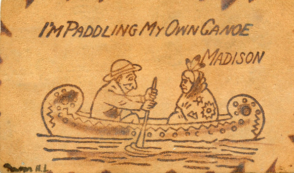 I'm Paddling My Own Canoe, Madison, WI, Leather - Carey's Emporium