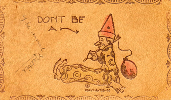 Don't Be A Clown, Leather - Carey's Emporium