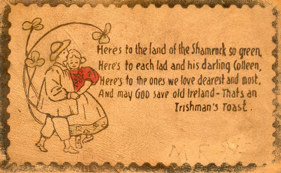 Here's To The Land Of The Shamrock So Green, Leather - Carey's Emporium