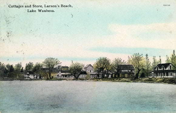 Cottages and Store, Larson's Beach, Lake Waubesa, WI - Carey's Emporium