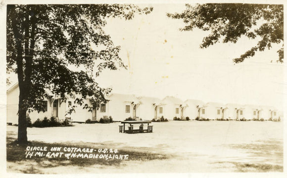 Circle Inn Cottages, U.S. 20, 1/4 Mi. East of N. Madison, WI - Carey's Emporium