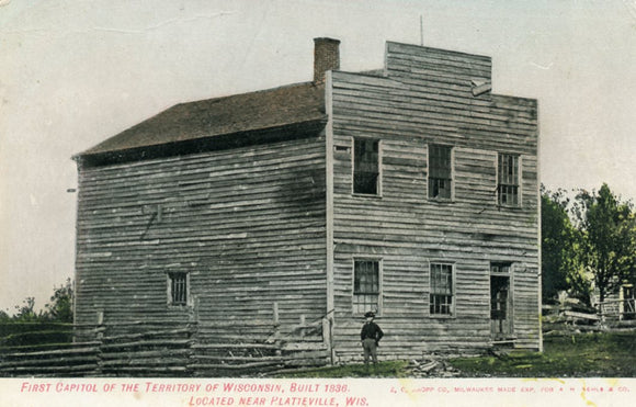 First Capitol of the Territory of Wisconsin, Built 1836, Located near Platteville, WI - Carey's Emporium