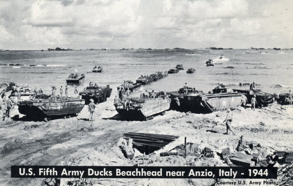 U. S. Fifth Army Ducks Beachhead near Anzio, Italy -- 1944 - Carey's Emporium