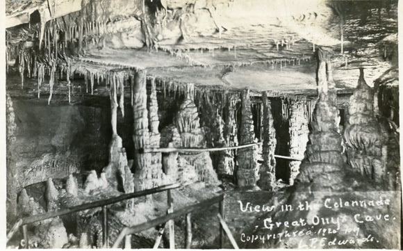 View in the Colonnadem Great Onyx Cave, Mammoth Cave National Park - Carey's Emporium