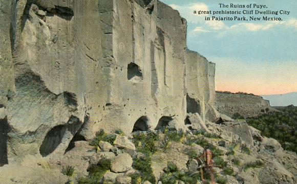 Ruins of Puye, a Great Prehistoric Cliff Dwelling City in Pajarito Park, NM - Carey's Emporium