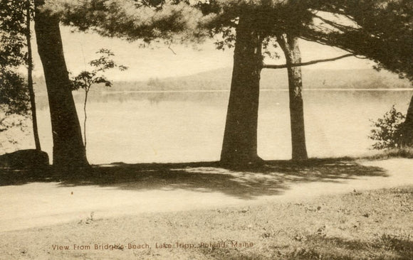 View from Bridge's Beach, Lake Tripp, Poland, ME - Carey's Emporium