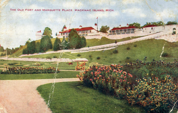 The Old Fort and Marquette Place, Mackinac Island, MI - Carey's Emporium