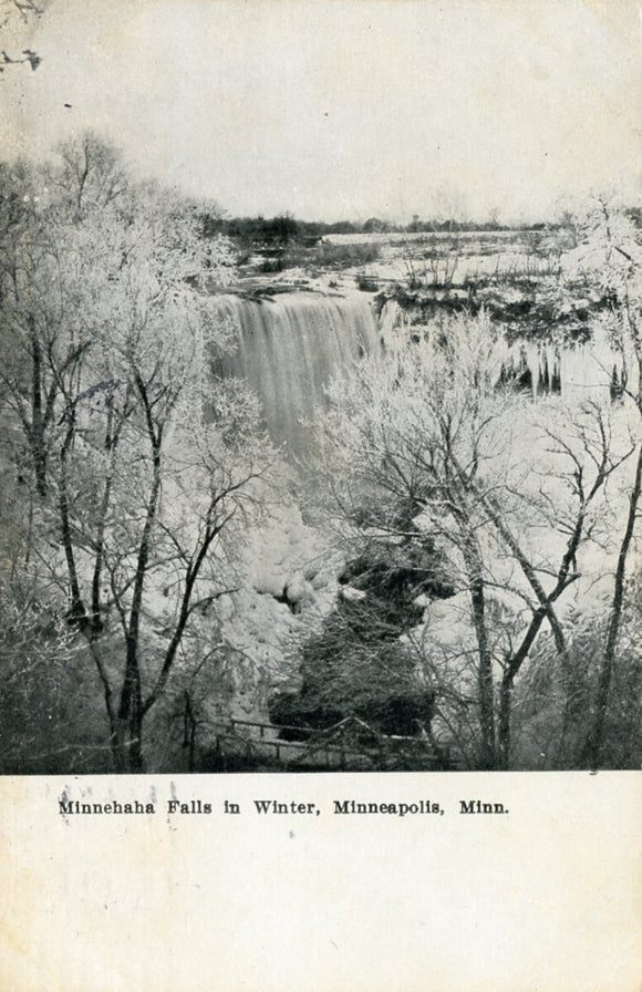 Minnehaha Falls in Winter, Minneapolis, MN - Carey's Emporium