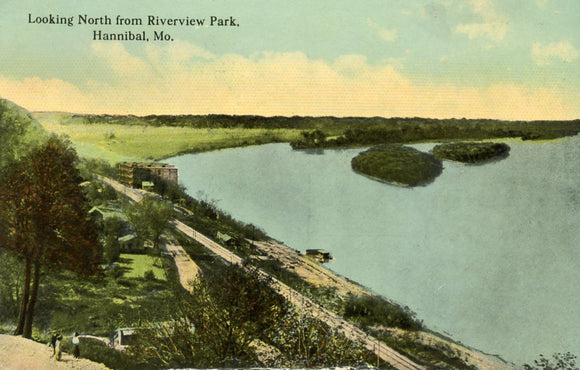 Looking North from Riverview Park, Hannibal, MO - Carey's Emporium