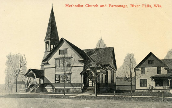 Methodist Church and Parsonage, River Falls, WI - Carey's Emporium