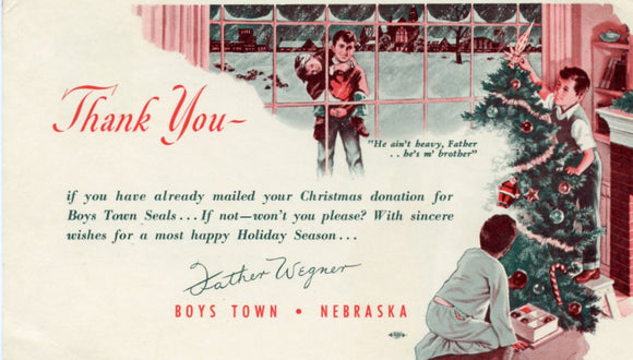 Christmas Greetings, Boys Town, NE - Carey's Emporium