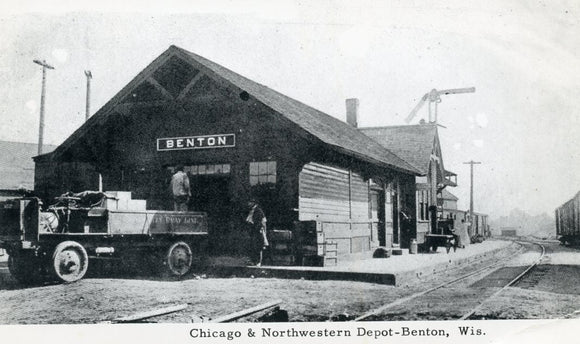 Chicago and Northwestern Depot, Benton, WI - Carey's Emporium