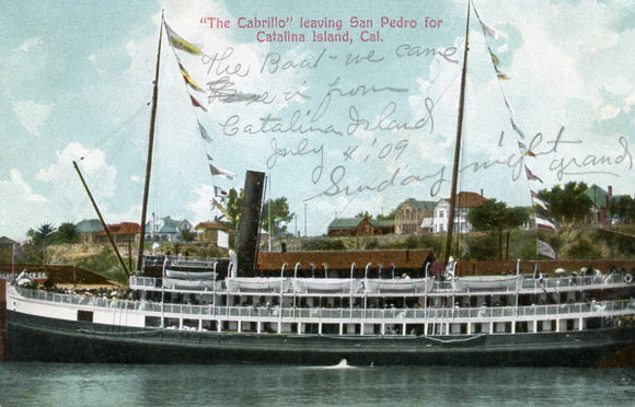 The Cabrillo leaving San Pedro for Catalina Island, CA - Carey's Emporium